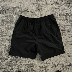 Sleek Black Athletic Men's Shorts